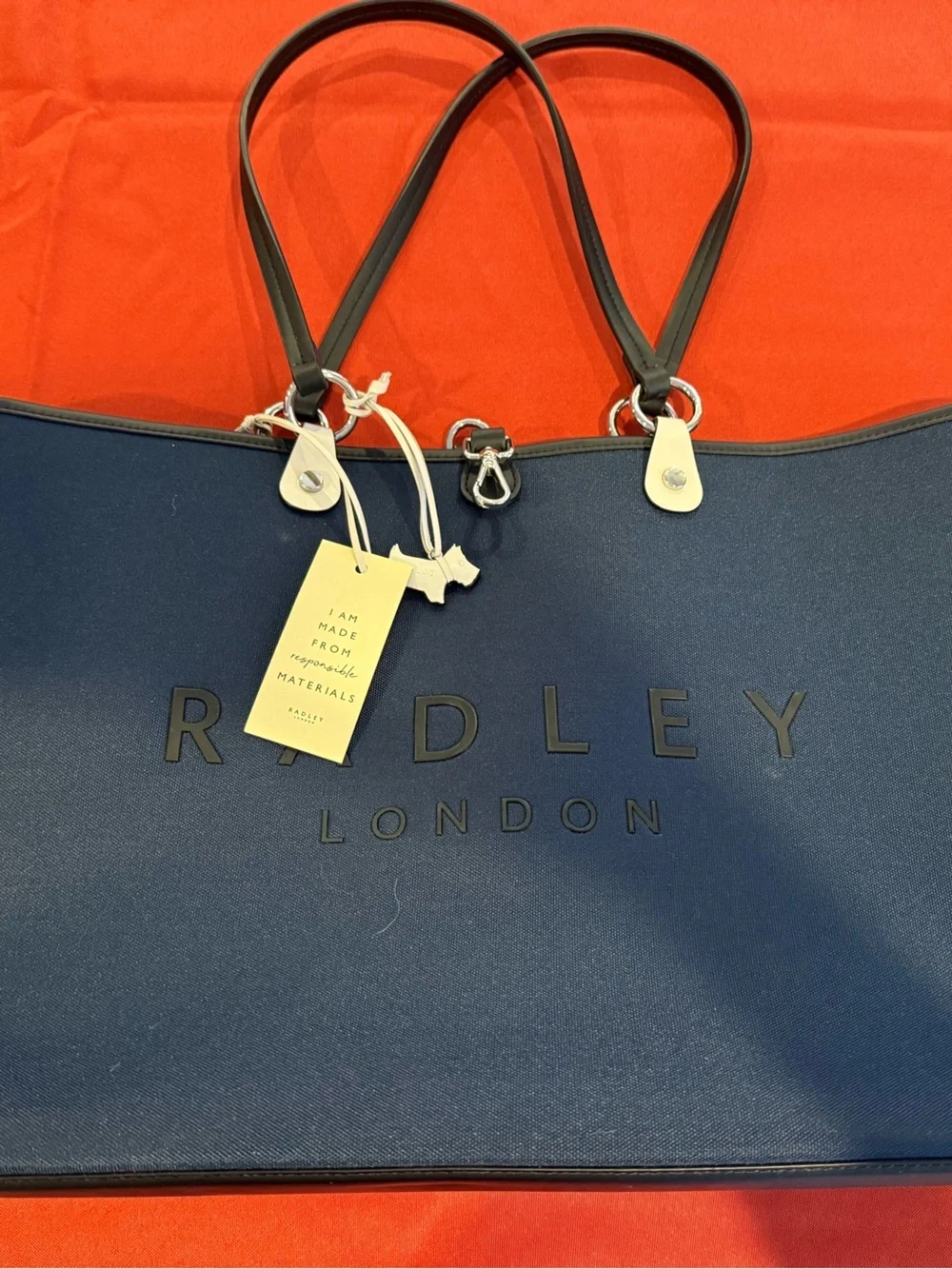 Radley London Addison Park Open Tote Navy NWT